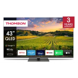 TV 43 THOMSON UHD  SMART 4K QLED T2/C2S2 GOOGLE TV PIEDE