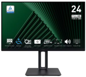 MONITOR 23,8IPS H/DP/V 100HZ PIVOT MM PRO MP245PG 1MS 16:9 EPEAT PIVOT BK