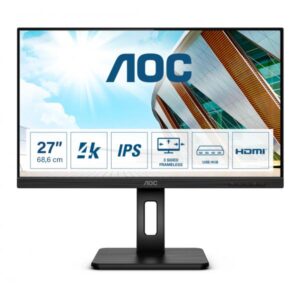 MONITOR 27IPS UHD 4K  DP MM HDMI PIVOT AOC U27P2 USB REG ALTEZZA